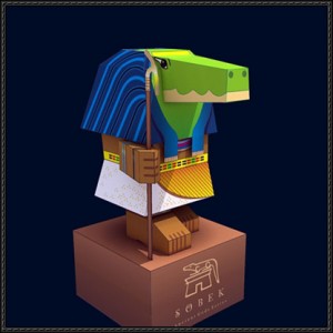 God-of-Ancient-Egypt-Sobek-Papercraft